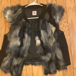Cabi Multi Colored Fur Vest
